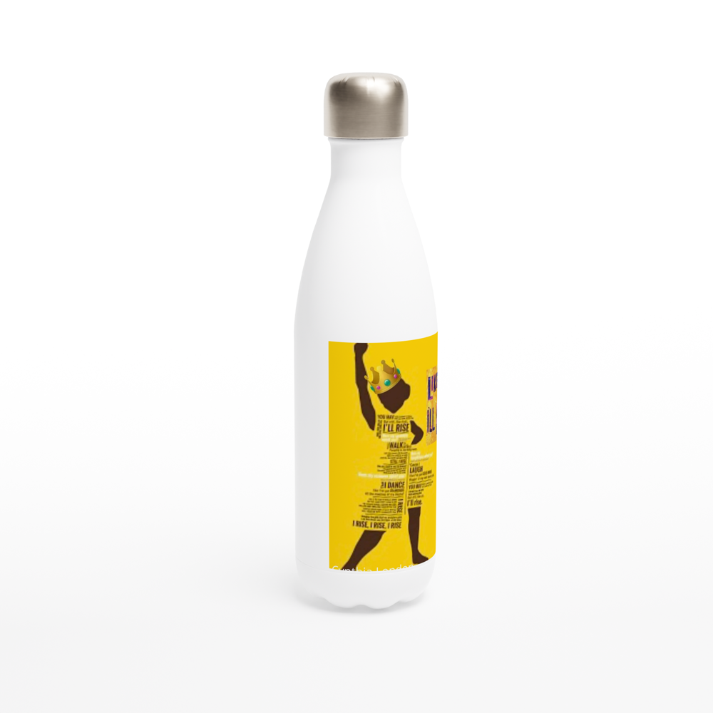 White 17oz Stainless Steel Water Bottle