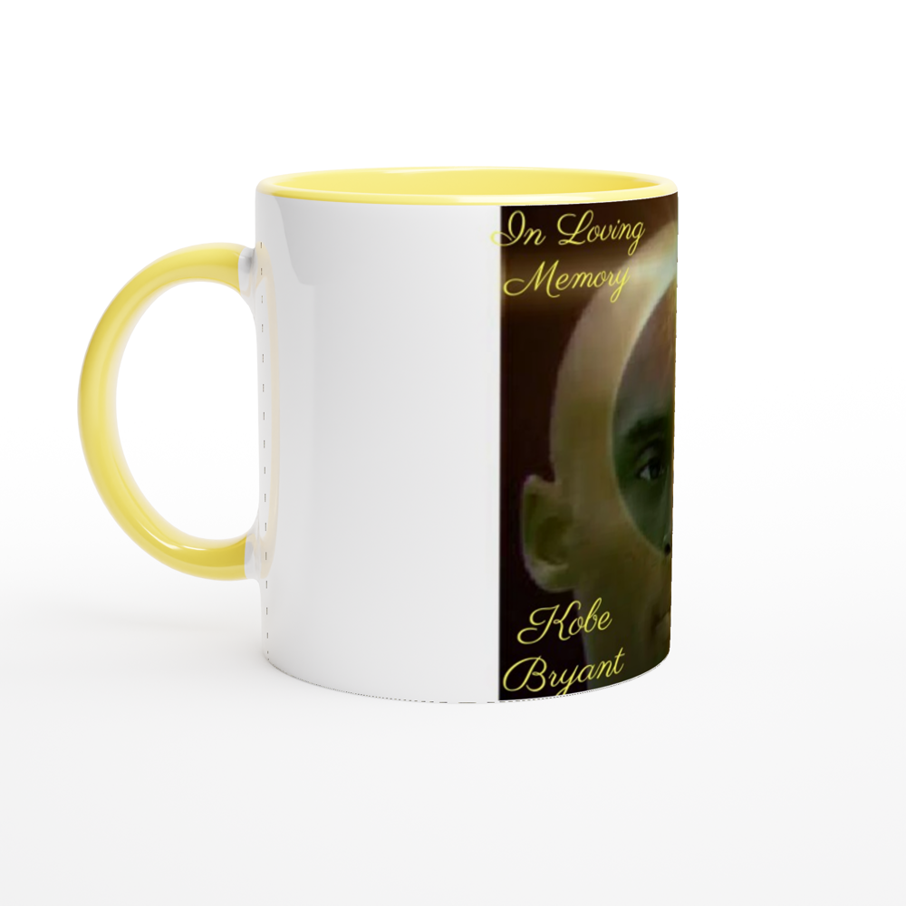 White 11oz Ceramic Mug with Color Inside