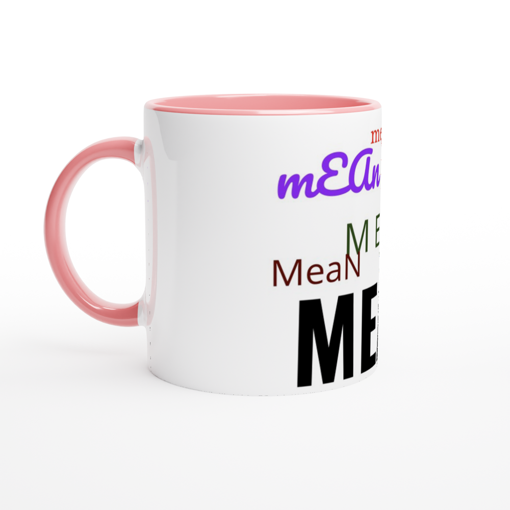 White 11oz Ceramic Mug with Color Inside