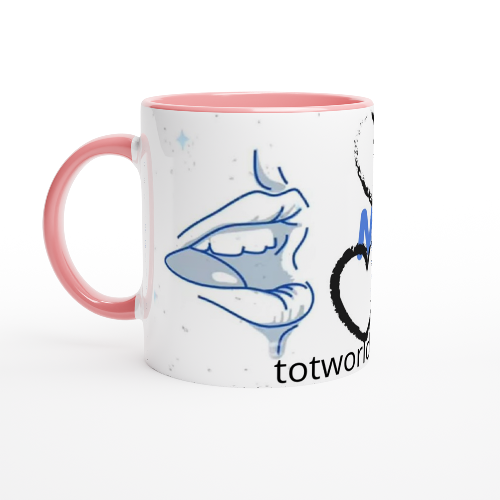 White 11oz Ceramic Mug with Color Inside