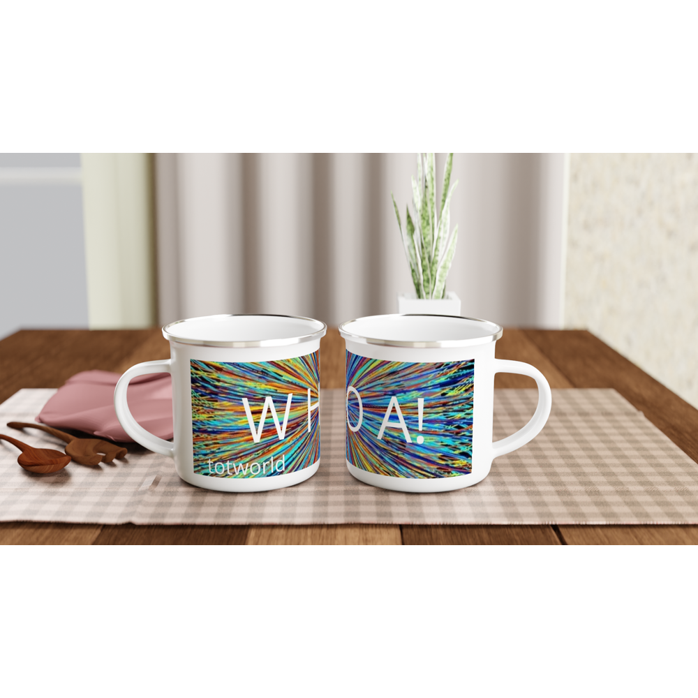 White 12oz Enamel Mug