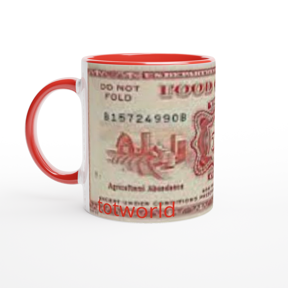 White 11oz Ceramic Mug with Color Inside