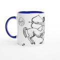 White 11oz Ceramic Mug with Color Inside