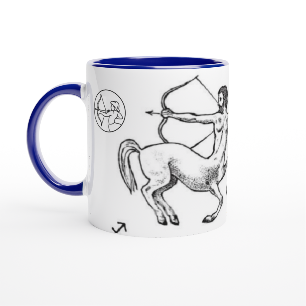 White 11oz Ceramic Mug with Color Inside