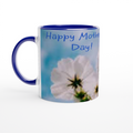 White 11oz Ceramic Mug with Color Inside