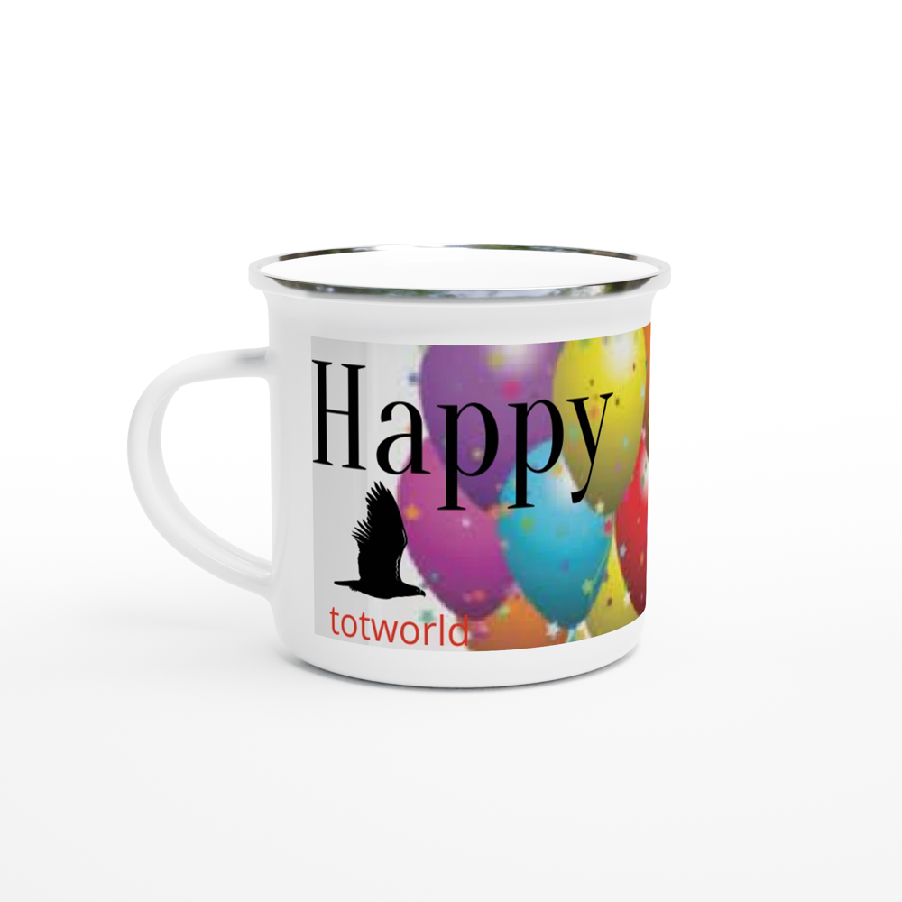 White 12oz Enamel Mug