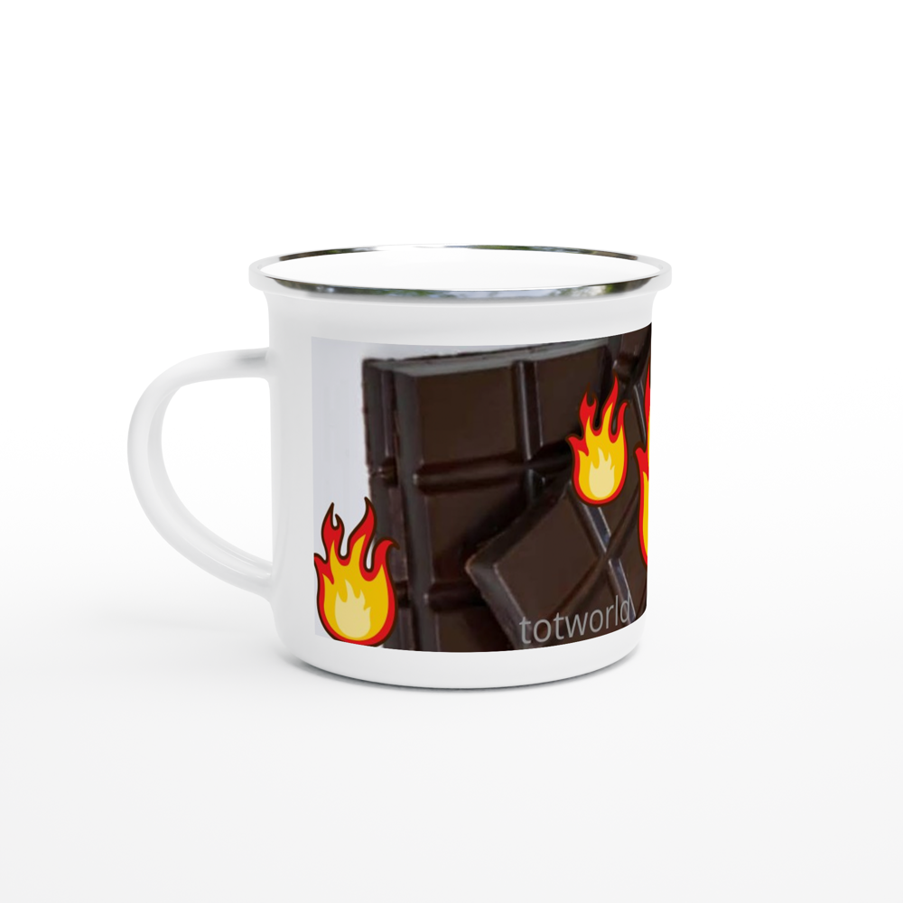 White 12oz Enamel Mug