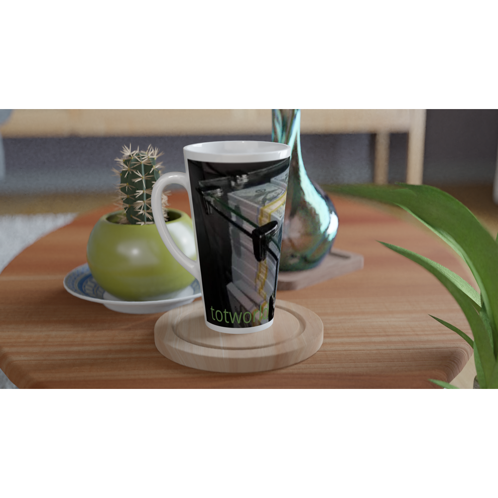 White Latte 17oz Ceramic Mug