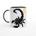 White 11oz Ceramic Mug with Color Inside