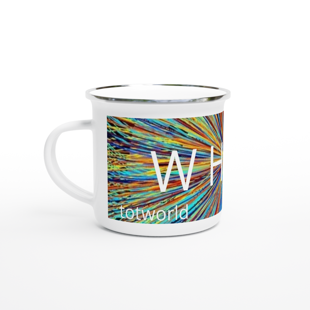 White 12oz Enamel Mug