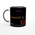 White 11oz Ceramic Mug with Color Inside