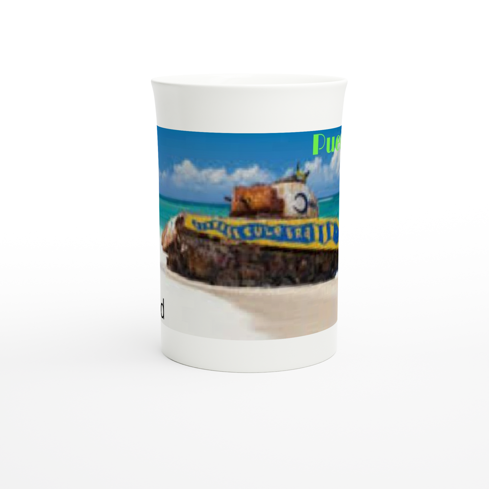 White 10oz Porcelain Slim Mug